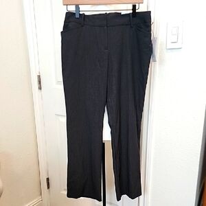 NWT Liz Claiborne Audra Dark Gray Women's Trousers 6PS